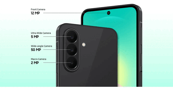 Az Galaxy A27 5G három hátsó kamerával rendelkezik.