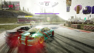 A képen: Egy játékmenet-képernyőkép az OverDrift Festivalból.