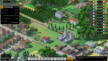 A képen: Játékmenet-képernyőkép az Urbek City Builder játékból.