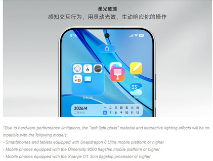 A Xiaomi kiemeli a „soft light glass” effektusokkal kompatibilis telefonokat