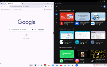 Googlebook OS osztott képernyő