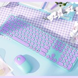 A Seenda Creative WGJP-073-3-SD vezeték nélküli billentyűzet és egér kombó biztosan szép. (Kép forrása: Seenda Creative via Amazon)