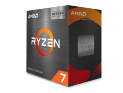 Az AMD Ryzen 7 5800X3D processzor dobozának látványterve