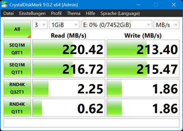 Crystaldiskmark: Seagate One Touch