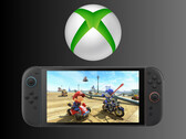 Xbox logó a Switch 2 konzol felett (Kép forrása: Microsoft Xbox Gaming, Nintendo of America)