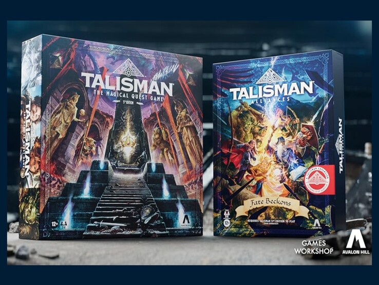 Talisman 5th Edition és Talisman Alliances: Fate Beckons bővítmény. (forrás: Avalon Hill)