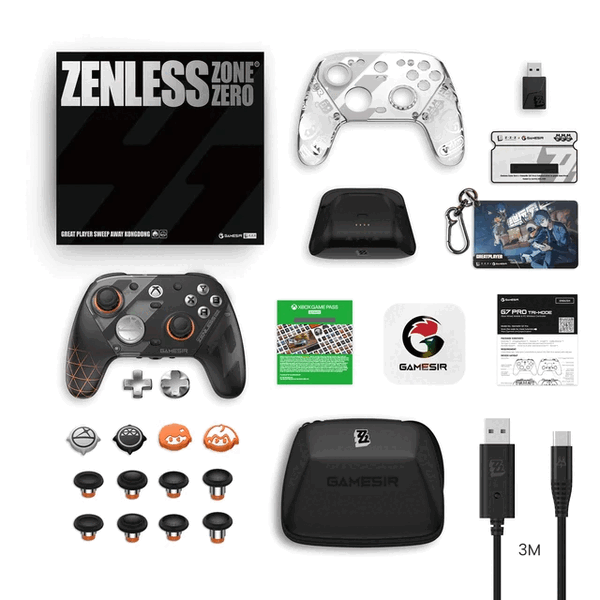 A GameSir G7 Pro Zenless Zone Zero Edition több kiegészítővel érkezik.