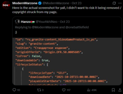 Egy poszt az X-en, amely megerősíti az új eszközök használatát a BF6 Battle Royale-ban (kép forrása: ModernWarzone X)
