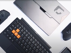 A OneXPlayer X1 Air levehető billentyűzettel és vezérlőkkel. (Kép forrása: One-Netbook)