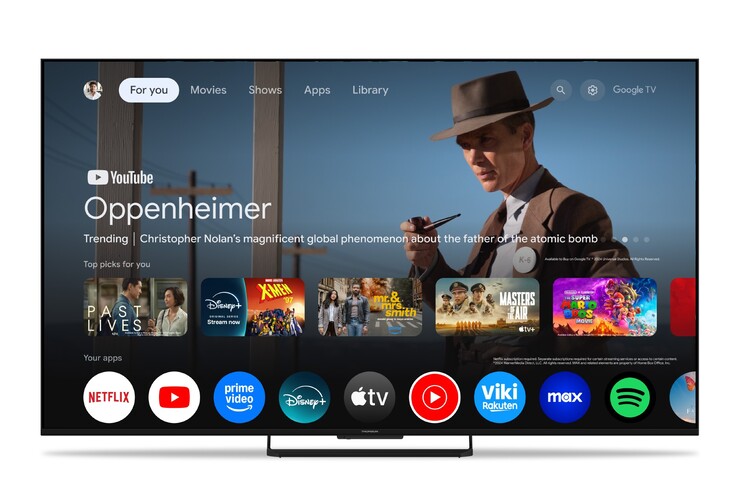 A 75 hüvelykes Thomson MG7C15 MiniLED Google TV. (Kép forrása: Thomson)