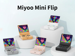 A Miyoo Mini Flip az öt megjelenési színben. (Kép forrása: Miyoo - szerkesztve)