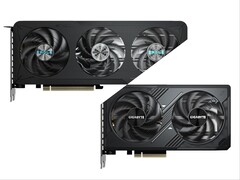 Gigabyte RTX 5060 Ti (balra) és RTX 5060 (jobbra).