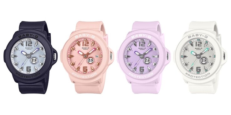 Balról jobbra: a Casio BGA-15K-2A, BGA-15K-4A, BGA-15K-6A és BGA-15K-7A órák