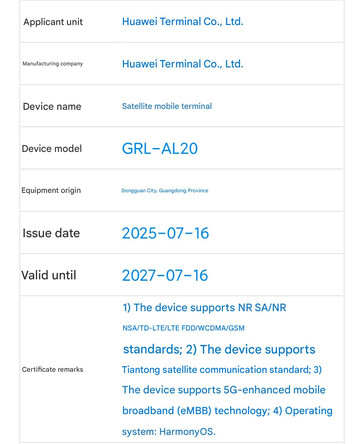 (Kép forrása: TENAA via Digital Chat Station - machine translated)
