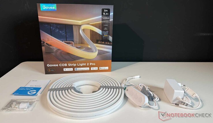 A Govee COB Strip Light 2 Pro csomag tartalma