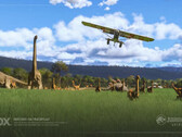 Jurassic World a Microsoft Flight Simulator 2024-ben (Kép forrása: Microsoft)