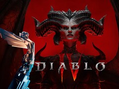 Diablo 4 banner a The Game Awards trófeával (Kép forrása: Blizzard Entertainment, The Game Awards szerkesztéssel)