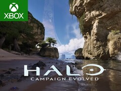 Halo: Campaign Evolved banner látható (screenshot, Halo YouTube szerkesztve)