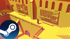 A Chants of Sennaar című játék screenshotja, amely a játék egyedi, Moebius ihlette művészeti stílusát mutatja be. (Kép forrása: Steam - szerkesztve)