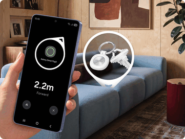 A Samsung SmartTag 3 iránytűnézete.