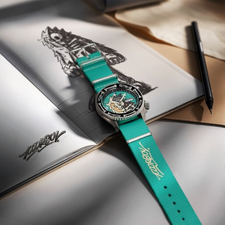 A Seiko 5 Sports x Poorboy SRPM17K kollaborációs óra. (Kép forrása: Seiko via Q-P Magazine)
