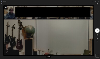 Windows kamera alkalmazás - a sötét kép gyorsan zajossá válik