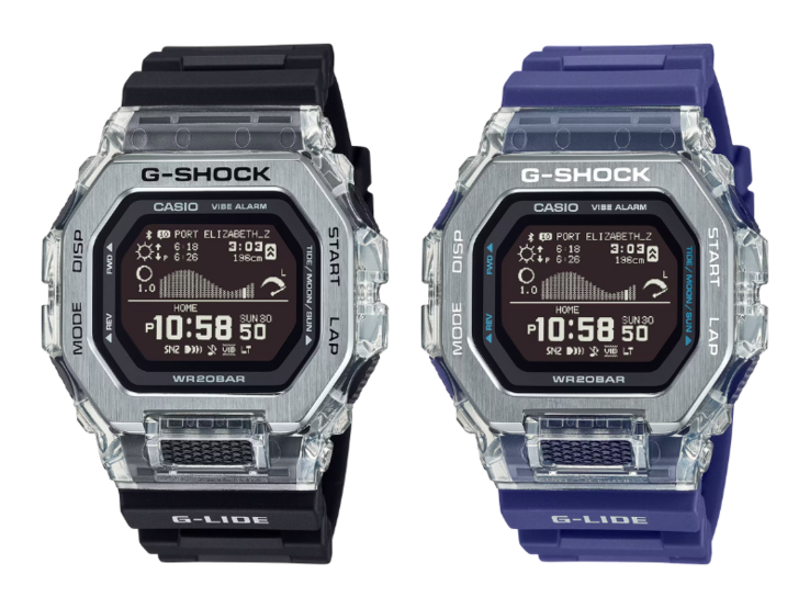 Balról jobbra: a Casio GBX100S-1 és GBX100S-2 órák. (Kép forrása: Casio)