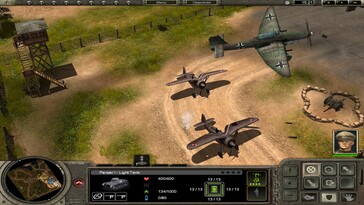 A képen: Játékmenet-képernyőkép a Codename Panzers – Phase One című játékból.