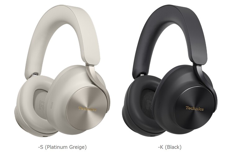 A Technics A1000 fejhallgató Platinum Greige (EAH-A1000-S) (balra) vagy fekete (EAH-A1000-K) színben kapható.