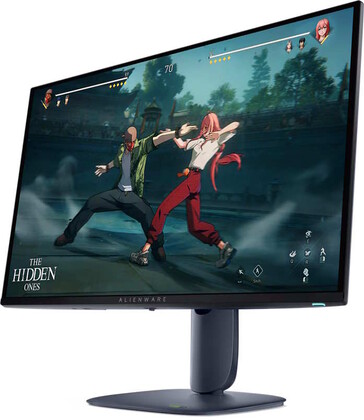 Az AW2725D QD-OLED képernyővel rendelkezik. (Kép forrása: Dell)