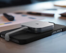Az EX300U ára 99,99 dollárról indul. A képen: a hordozható SSD egy iPhone hátuljára erősítve. (Kép forrása: Corsair)