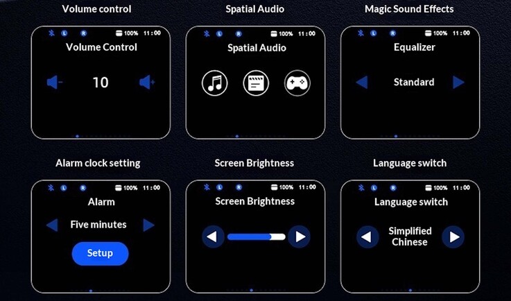 Különböző beállítások közvetlenül a kijelzőn végezhetők el