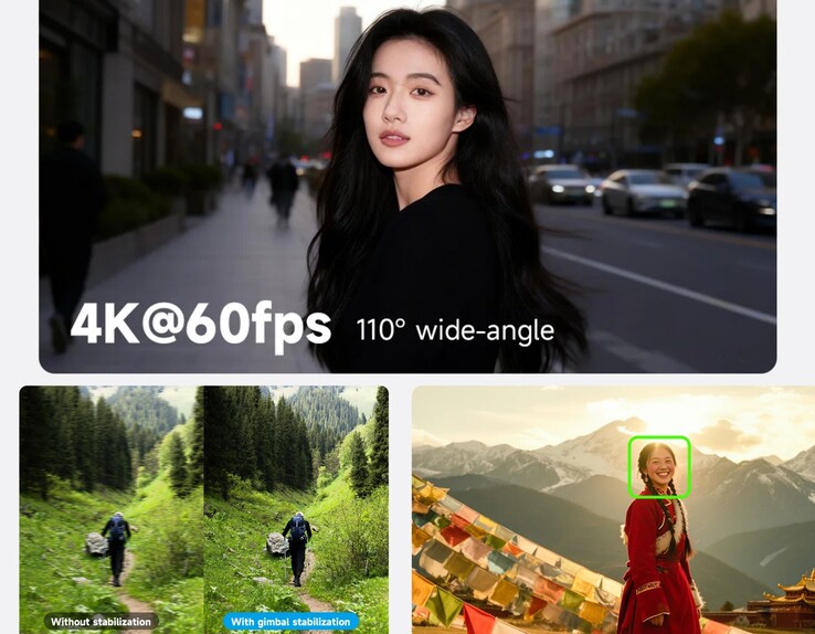 A Feiyu Pocket 4 akár 4K/60fps sebességgel is képes videót rögzíteni.