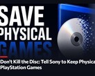 A „Don't Kill The Disc” petíció promóciós képe, amely a PlayStation-játékok fizikai kiadásait támogatja