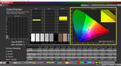 Calman ColorChecker (Profil: P3, Cél színtér: P3)