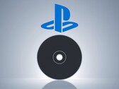 Az alábbi képen egy üres PS5-lemez látható a PlayStation logó alatt
