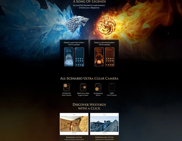 A Realme 15 Pro Game of Thrones Edition a Trónok harca által inspirált egyedi témákkal és kamerákkal lesz előretelepítve. (Kép forrása: Realme)