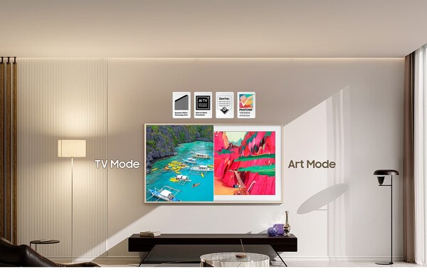 A Samsung The Frame Pro TV-je Neo QLED kijelzővel rendelkezik, mini LED-ekkel. (Kép forrása: Samsung)
