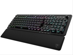A Turtle Beach Vulcan II XP Air mechanikus gamer billentyűzet levehető, puha csuklótámasztékkal.