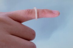 a Halle-Wittenbergi Martin Luther Egyetem által kifejlesztett 3D-nyomtatott rovarriasztó gyűrű (Kép forrása: Uni Halle / Fanfan Du)