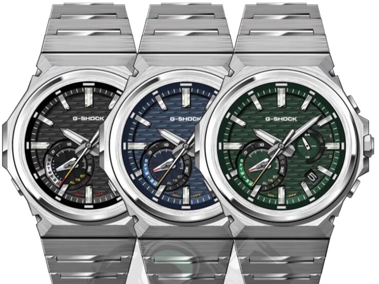 Balról jobbra: a Casio G-Shock GSTB1000D-1A, GSTB1000D-2A és GSTB1000D-3A órák. (Kép forrása: Casio)