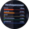 Running training: heart-rate zones