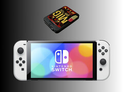 Nintendo Switch OLED a képen a MIG Switch alatt (Kép forrása: Amazon szerkesztéssel)