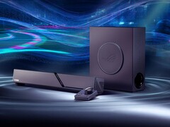 A ROG Gjallar Gaming Soundbar vezeték nélküli mélynyomóval és vezérlőközponttal rendelkezik.