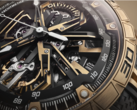 A Roger Dubuis Excalibur Spider Flyback kronográf (a képen) rózsaszín-arany koronája lakkozott gyűrűvel rendelkezik, amely követi az egész színsémát. (Képek forrása: Roger Dubuis)
