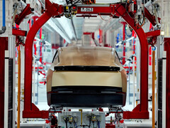 Tesla Cybercab gyártási folyamat. (Kép forrása: Tesla)