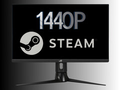 1440p monitor, mint amilyet a képen látható Steam játékosok használnak (Kép forrása: Asus, Steam szerkesztéssel)