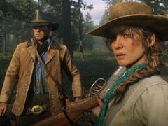 Egy kép a Red Dead Redemption 2-ből, amelyen Arthur Morgan és Sadie Adler látható. (Kép forrása: Rockstar Games)