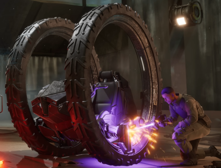 Az új Treadwheel jármű egy újabb érdekes módot kínál a dűnék földi bejárására. (Kép forrása: Funcom Youtube)