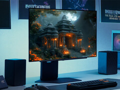 Az UltraGear OLED 27GX700A tükröződésmentes felületű, nem pedig fényes, mint a többi, WOLED-alapú játékmonitoron található fényes megfelelői. (Kép forrása: LG)